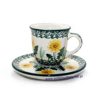 Filiżanka mini espresso 0,06L + spodek dek. 2851Q Mlecze